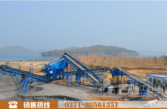 制砂生产线加工现场